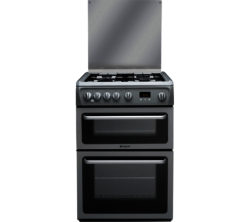 Hotpoint DSD60SS0 60 cm Dual Fuel Cooker - Silver
